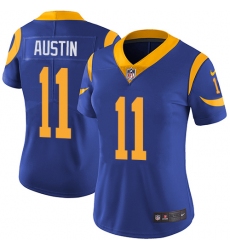 Women's Nike Los Angeles Rams #11 Tavon Austin Royal Blue Alternate Vapor Untouchable Limited Player NFL Jersey