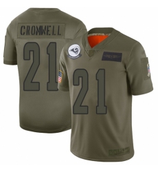 Youth Los Angeles Rams #21 Nolan Cromwell Limited Camo 2019 Salute to Service Football Jersey