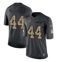Youth Nike Los Angeles Rams #44 Jacob McQuaide Limited Black 2016 Salute to Service NFL Jersey