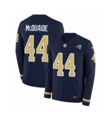 Youth Nike Los Angeles Rams #44 Jacob McQuaide Limited Navy Blue Therma Long Sleeve NFL Jersey