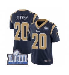 Men's Nike Los Angeles Rams #20 Lamarcus Joyner Navy Blue Team Color Vapor Untouchable Limited Player Super Bowl LIII Bound NFL Jersey
