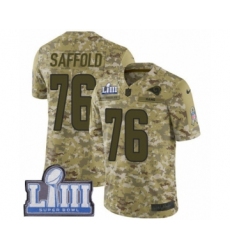 Youth Nike Los Angeles Rams #76 Rodger Saffold Limited Camo 2018 Salute to Service Super Bowl LIII Bound NFL Jersey