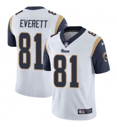 Men's Nike Los Angeles Rams #81 Gerald Everett White Vapor Untouchable Limited Player NFL Jersey