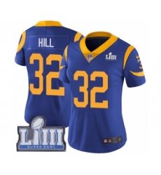 Women's Nike Los Angeles Rams #32 Troy Hill Royal Blue Alternate Vapor Untouchable Limited Player Super Bowl LIII Bound NFL Jersey