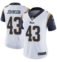 Women's Nike Los Angeles Rams #43 John Johnson Elite White NFL Jersey