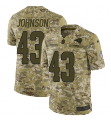 Youth Nike Los Angeles Rams #43 John Johnson Limited Camo 2018 Salute to Service NFL Jersey