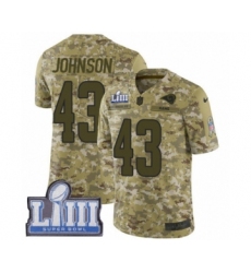 Youth Nike Los Angeles Rams #43 John Johnson Limited Camo 2018 Salute to Service Super Bowl LIII Bound NFL Jersey