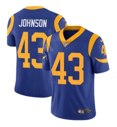 Youth Nike Los Angeles Rams #43 John Johnson Royal Blue Alternate Vapor Untouchable Limited Player NFL Jersey