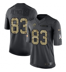 Youth Nike Los Angeles Rams #83 Josh Reynolds Limited Black 2016 Salute to Service NFL Jersey