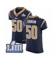 Men's Nike Los Angeles Rams #50 Samson Ebukam Navy Blue Team Color Vapor Untouchable Elite Player Super Bowl LIII Bound NFL Jersey