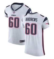 Men's Nike New England Patriots #60 David Andrews White Vapor Untouchable Elite Player NFL Jersey