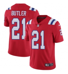 Men's Nike New England Patriots #21 Malcolm Butler Red Alternate Vapor Untouchable Limited Player NFL Jersey