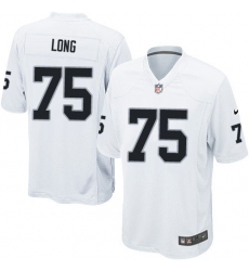 Men's Nike Oakland Raiders #75 Howie Long Game White NFL Jersey
