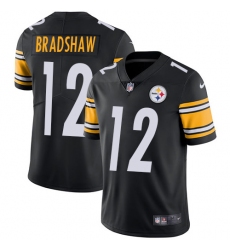Youth Nike Pittsburgh Steelers #12 Terry Bradshaw Black Team Color Vapor Untouchable Limited Player NFL Jersey