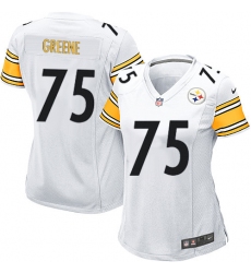 Women's Nike Pittsburgh Steelers #75 Joe Greene Game White NFL Jersey