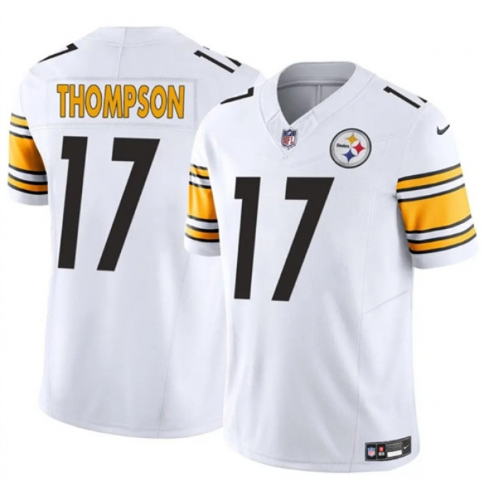 Men's Pittsburgh Steelers #17 Skylar Thompson White 2025 F.U.S.E. Vapor Limited Football Stitched Jersey