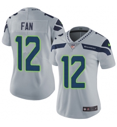Women's Nike Seattle Seahawks 12th Fan Elite Grey Alternate NFL Jersey