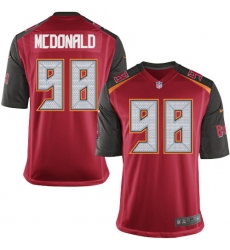 Men's Nike Tampa Bay Buccaneers #98 Clinton McDonald Game Red Team Color NFL Jersey