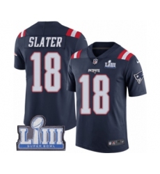 Youth Nike New England Patriots #18 Matthew Slater Limited Navy Blue Rush Vapor Untouchable Super Bowl LIII Bound NFL Jersey
