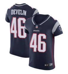 Men's Nike New England Patriots #46 James Develin Navy Blue Team Color Vapor Untouchable Elite Player NFL Jersey