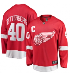 Men's Detroit Red Wings #40 Henrik Zetterberg Fanatics Branded Red Home Breakaway NHL Jersey