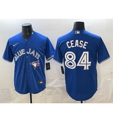 Men's Toronto Blue Jays #84 Dylan Cease Blue 2025 Cool Base Stitched Baseball Jersey