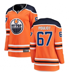 Women's Edmonton Oilers #67 Benoit Pouliot Fanatics Branded Orange Home Breakaway NHL Jersey