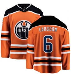 Youth Edmonton Oilers #6 Adam Larsson Fanatics Branded Orange Home Breakaway NHL Jersey