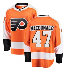 Youth Philadelphia Flyers #47 Andrew MacDonald Fanatics Branded Orange Home Breakaway NHL Jersey