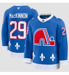 Men's Colorado Avalanche #29 Nathan MacKinnon Blue 2025 Alternate Stitched Jersey