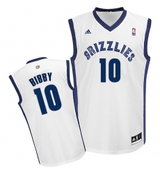 Men's Adidas Memphis Grizzlies #10 Mike Bibby Swingman White Home NBA Jersey