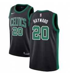 Women's Adidas Boston Celtics #20 Gordon Hayward Swingman Black NBA Jersey - Statement Edition