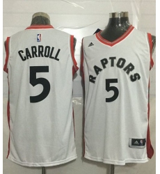Raptors #5 DeMarre Carroll White Stitched NBA Jersey