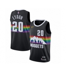 Youth Denver Nuggets #20 Tyler Lydon Swingman Black Basketball Jersey - 2019 20 City Edition