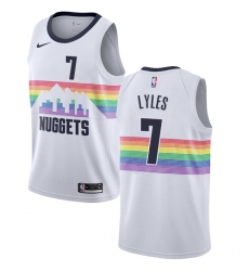 Women's Nike Denver Nuggets #7 Trey Lyles Swingman White NBA Jersey - City Edition