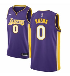 Youth Nike Los Angeles Lakers #0 Kyle Kuzma Authentic Purple NBA Jersey - Icon Edition