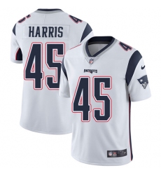 Youth Nike New England Patriots #45 David Harris White Vapor Untouchable Limited Player NFL Jersey