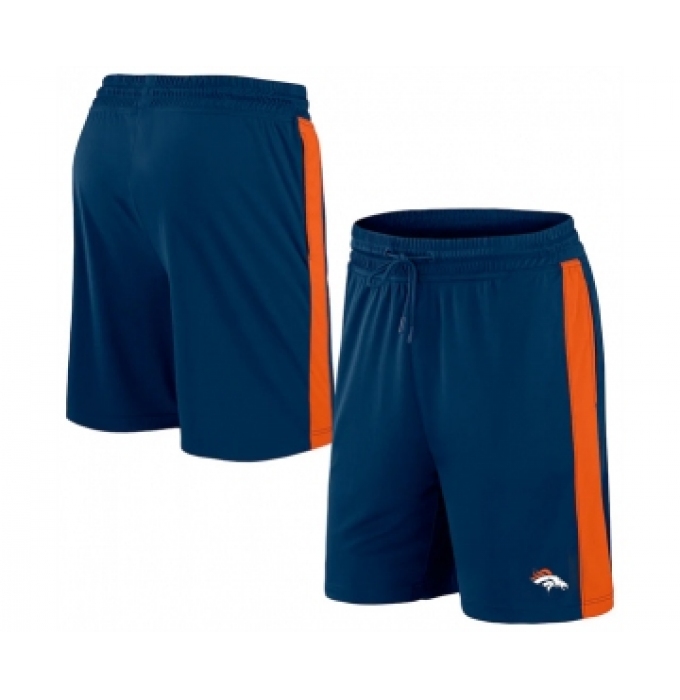 Men's Denver Broncos Navy Performance Shorts