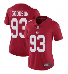 Women's Nike New York Giants #93 B.J. Goodson Red Alternate Vapor Untouchable Limited Player NFL Jersey