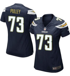 Women's Nike Los Angeles Chargers #73 Spencer Pulley Game Navy Blue Team Color NFL Jersey