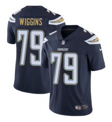 Youth Nike Los Angeles Chargers #79 Kenny Wiggins Navy Blue Team Color Vapor Untouchable Elite Player NFL Jersey