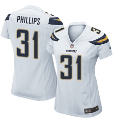 Women's Nike Los Angeles Chargers #31 Adrian Phillips Game White NFL Jersey
