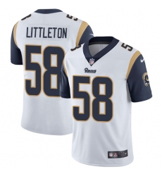 Men's Nike Los Angeles Rams #58 Cory Littleton White Vapor Untouchable Limited Player NFL Jersey