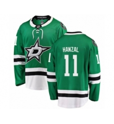 Men's Dallas Stars #11 Martin Hanzal Authentic Green Home Fanatics Branded Breakaway NHL Jersey