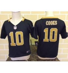 2-6 Kids Brandin Cooks New Orleans Saints #10 Black Nike Jersey