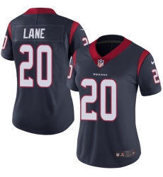 Women's Nike Houston Texans #20 Jeremy Lane Navy Blue Team Color Vapor Untouchable Elite Player NFL Jersey