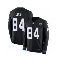 Men's Nike Jacksonville Jaguars #84 Keelan Cole Limited Black Therma Long Sleeve NFL Jersey