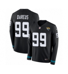 Youth Nike Jacksonville Jaguars #99 Marcell Dareus Limited Black Therma Long Sleeve NFL Jersey