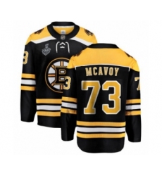 Men's Boston Bruins #73 Charlie McAvoy Authentic White Winter Classic 2019 Stanley Cup Final Bound Hockey Jersey