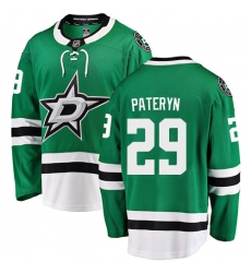 Youth Dallas Stars #29 Greg Pateryn Authentic Green Home Fanatics Branded Breakaway NHL Jersey